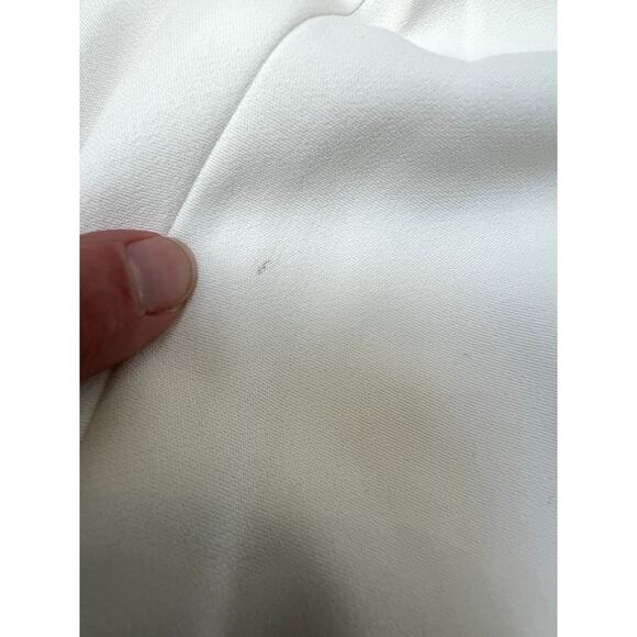 SPRWMN Los Angeles Straight Ankle Trouser Pants with Zipper Off White Large - Picture 6 of 6